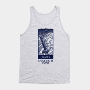 Tumbling Tower - Ox Blue Tank Top